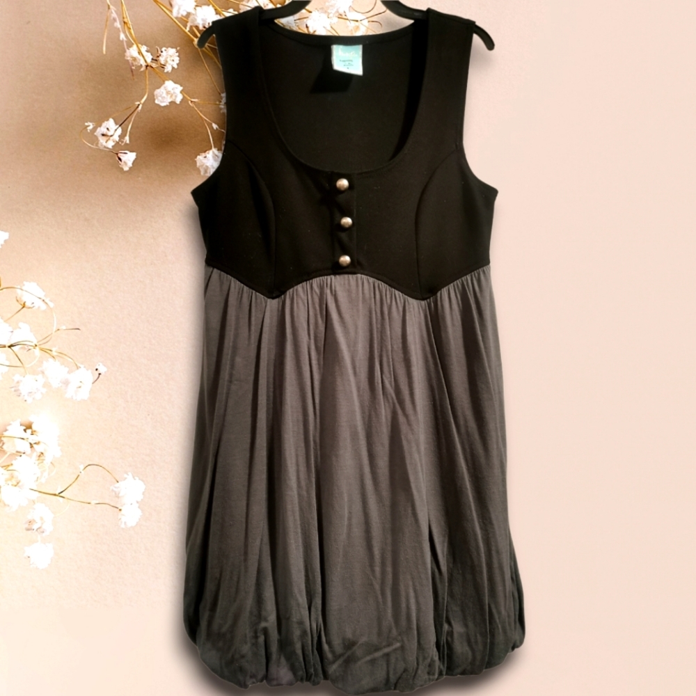 H.I.P. casual knit bubble skirt dress S